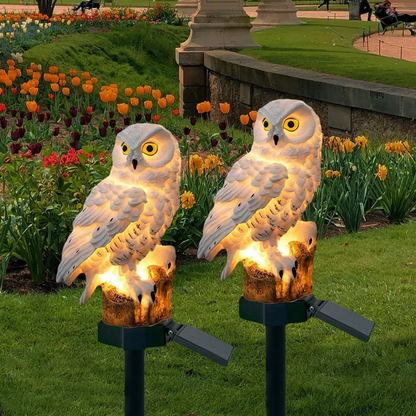 Osric Owl Solar Garden Light – 2 Pieces