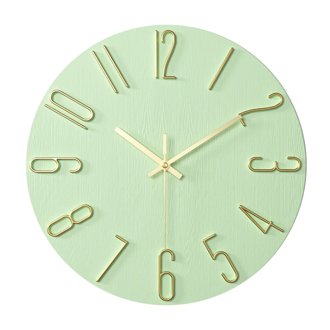 Damaris Modern Wall Clock – Mint Green