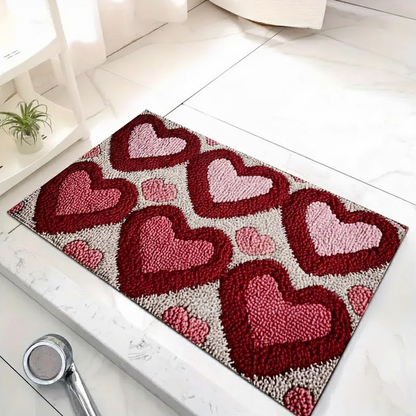 Kerensa Heart Pattern Door Mat – Design 3