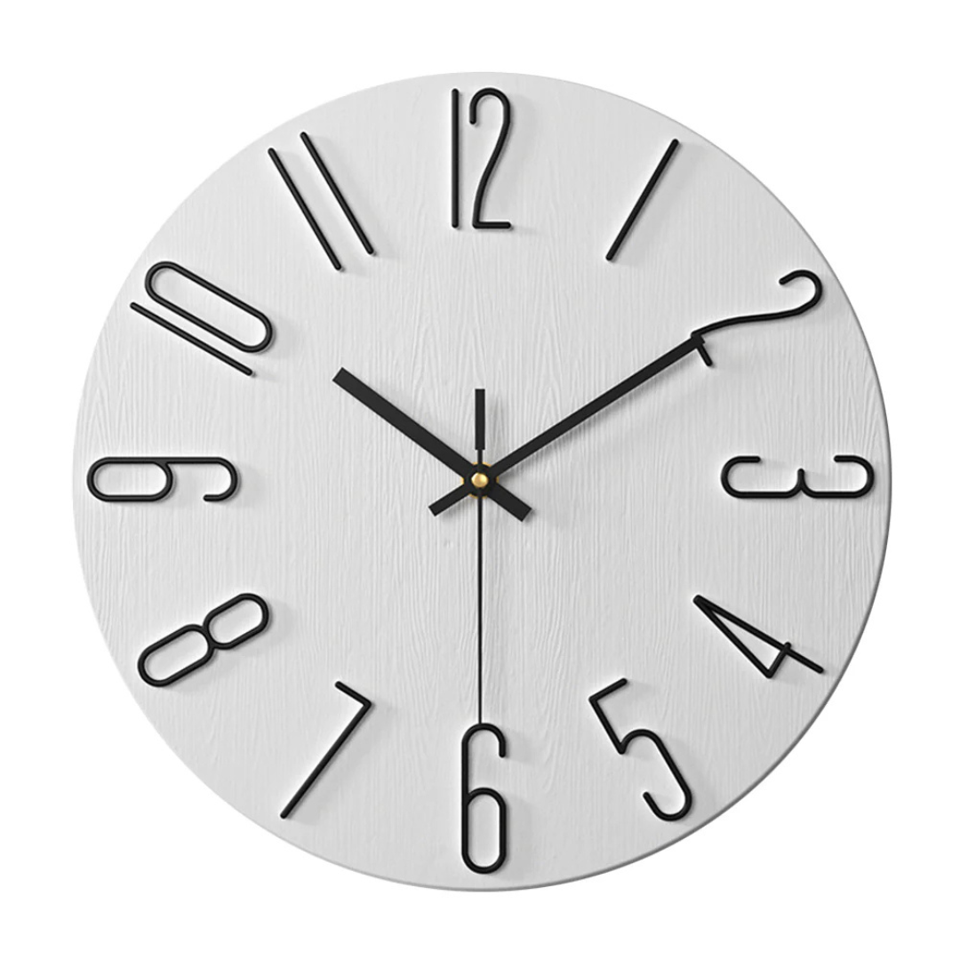 Damaris Modern Wall Clock – White