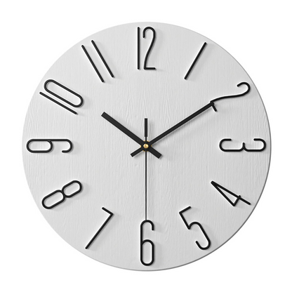 Damaris Modern Wall Clock – White