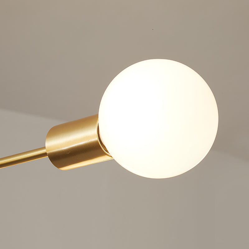 Xavier sputnik ceiling light – opal globe close-up