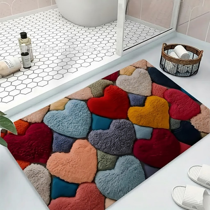 Kerensa Heart Pattern Door Mat – Design 6