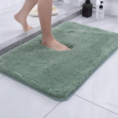 Mabelle Plush Bath Mat – Green