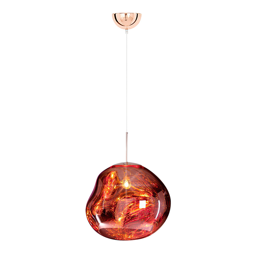 Maribel melt pendant – in amber on white