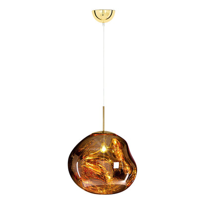 Maribel melt pendant – in gold on white