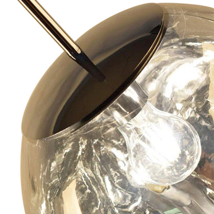 Maribel melt pendant – grey glass close-up