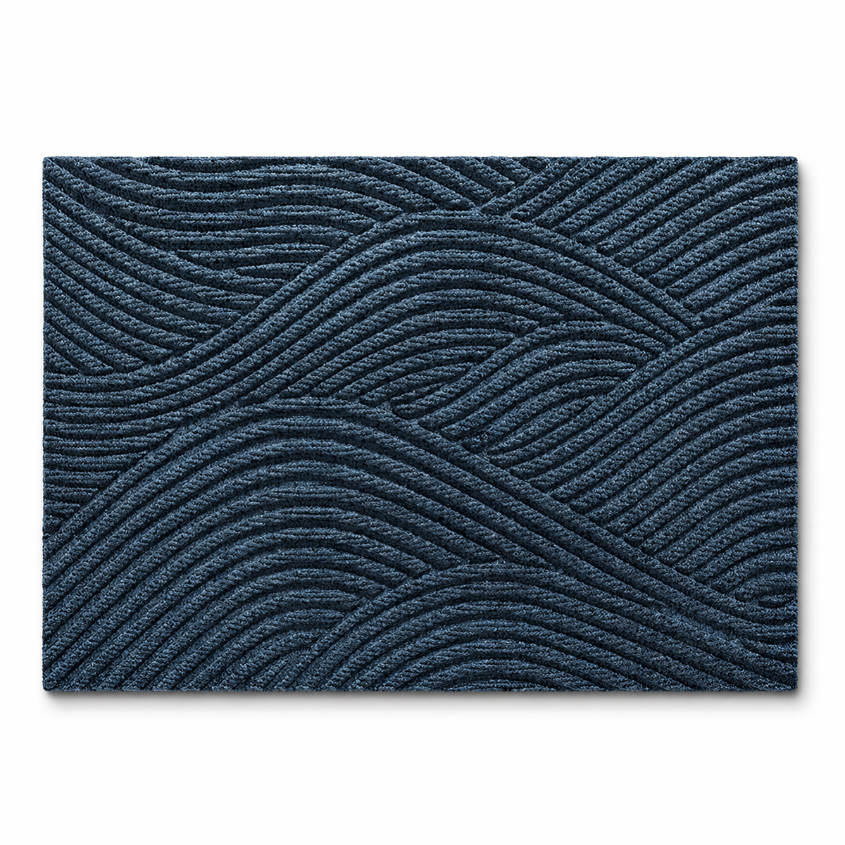 Aldous Textured Door Mat – Blue