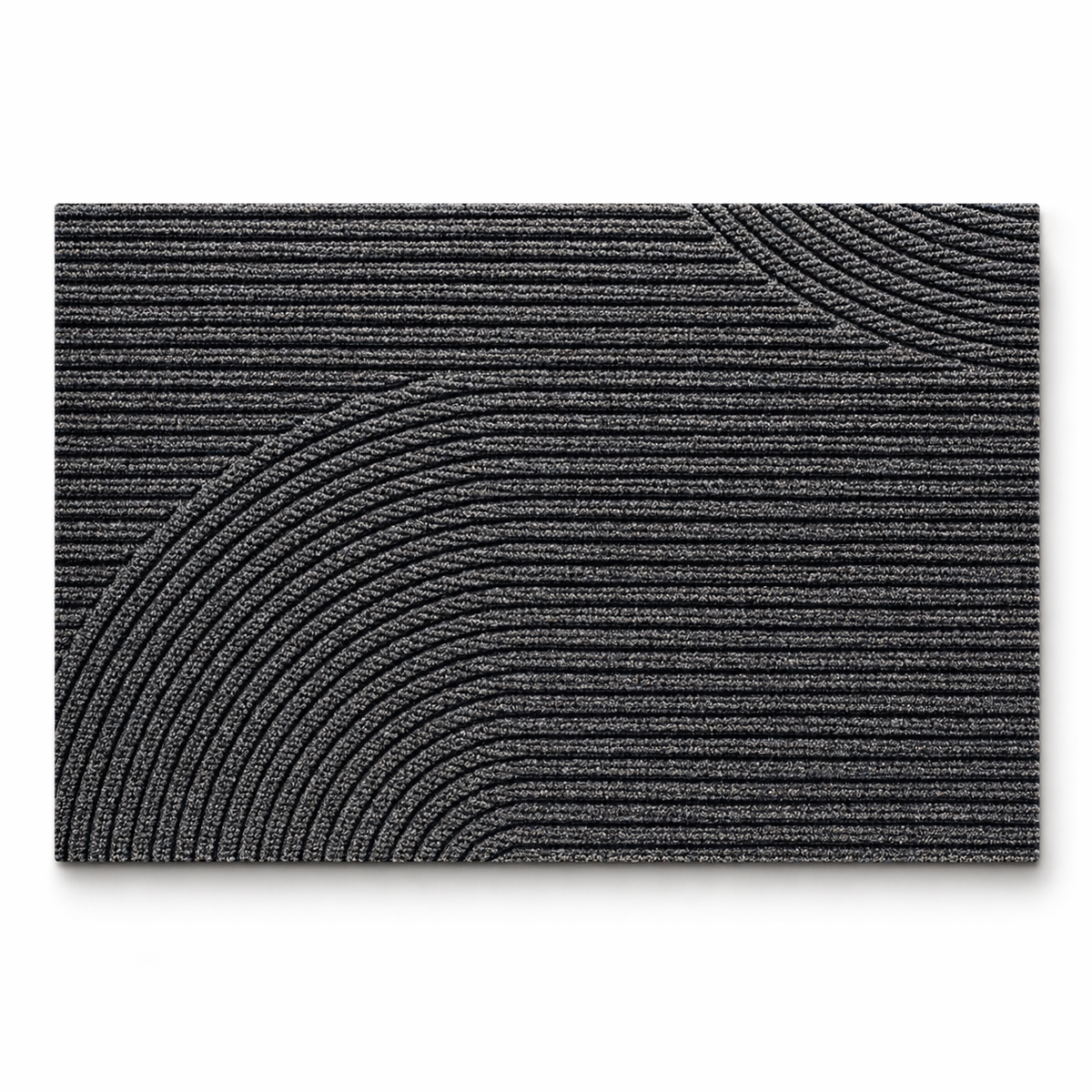 Aldous Textured Door Mat – Grey