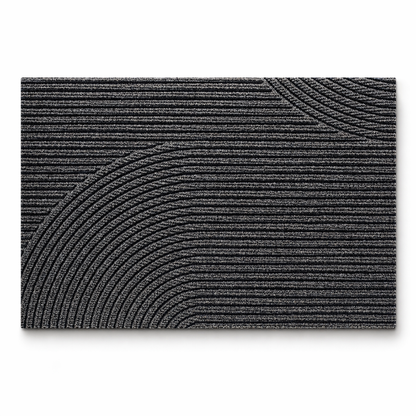 Aldous Textured Door Mat – Grey