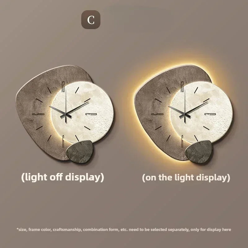Hugh Large LED Wall Clock – Design C