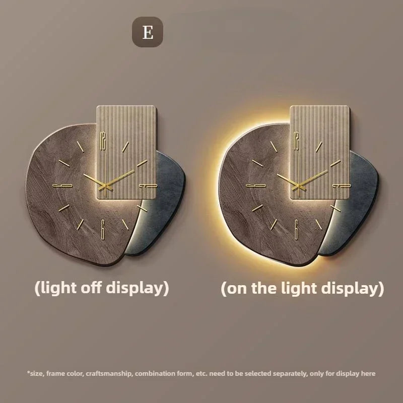 Hugh Large LED Wall Clock – Design E