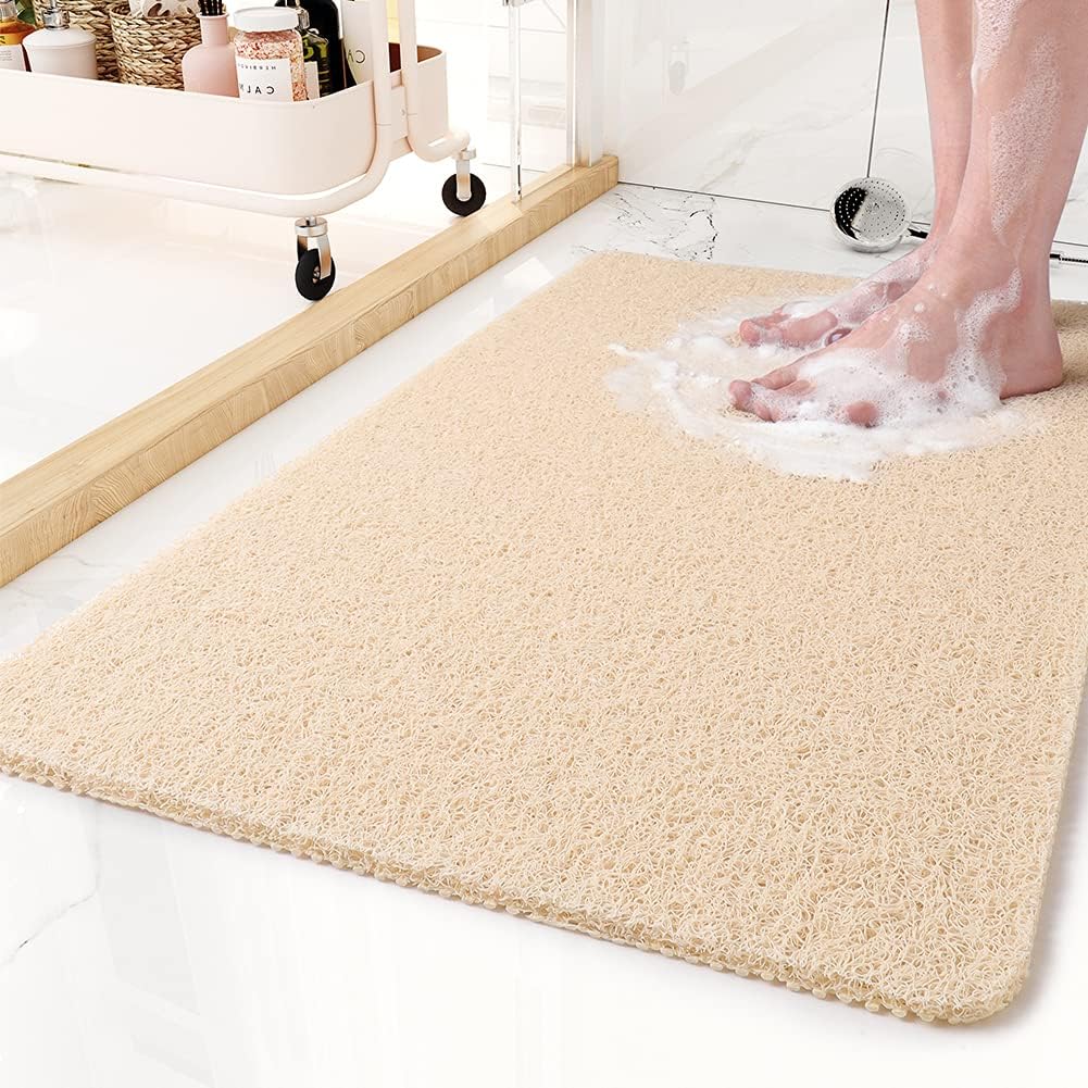 Jemima Quick-Drain Shower Mat – Yellow, Small