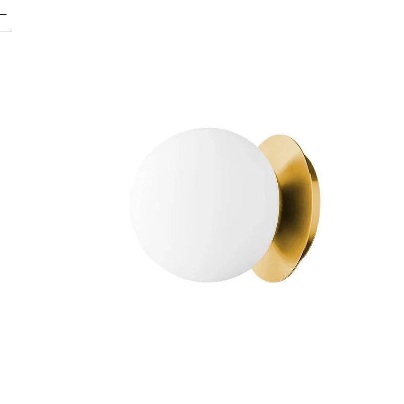 Tilda Opal Globe Wall Light – Gold