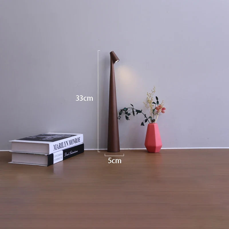 Nola Cordless LED Table Lamp – Brown, Changeable