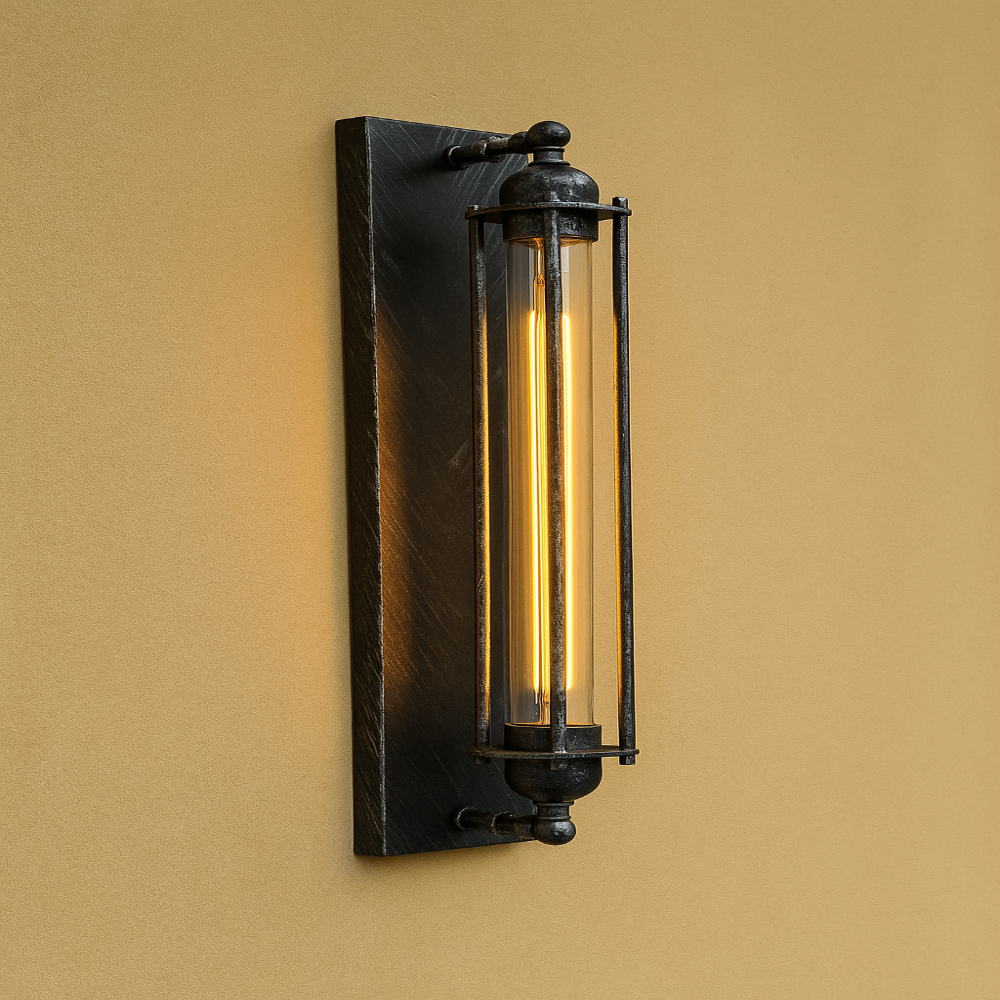 Zinnia Vintage Wall Sconce – Silver