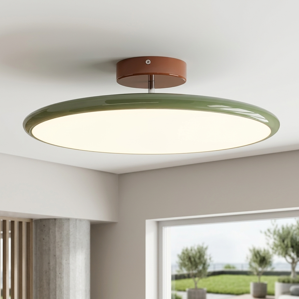 Matteo Swivel Ceiling Lamp - green close-up