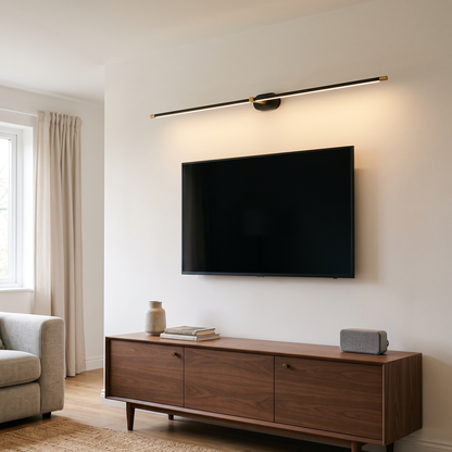 Aurelia Cordless LED Wall Lamp - living room TV wall