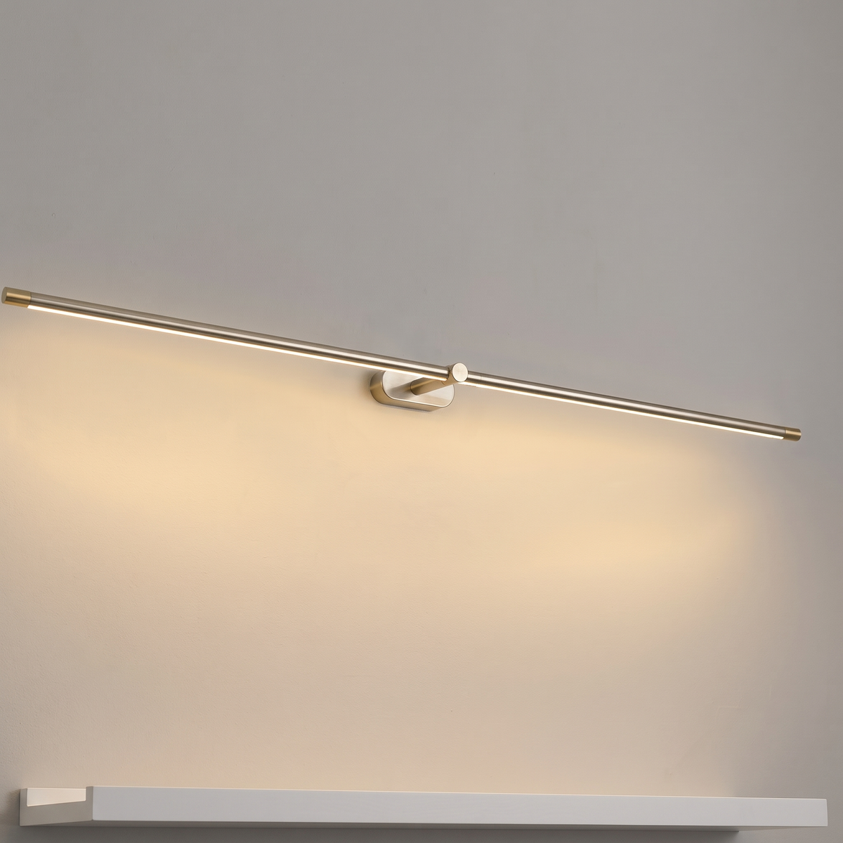 Aurelia Cordless LED Wall Lamp - Nickel & Gold