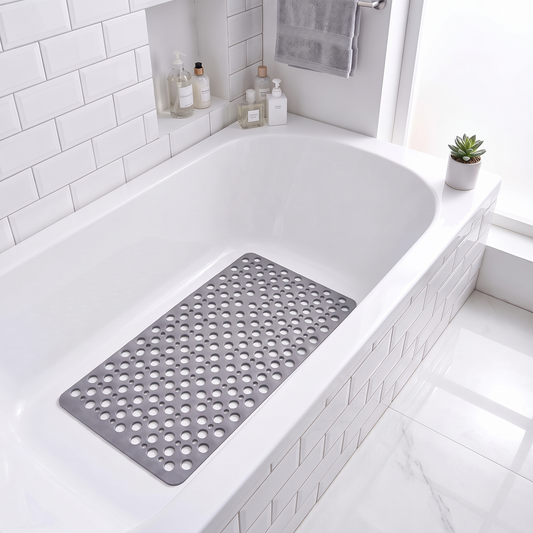 Romy PVC shower mat – inside a bathtub