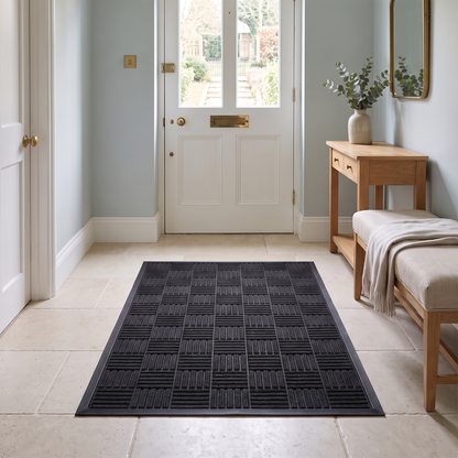 Ferelith patterned door mat – inside a front door