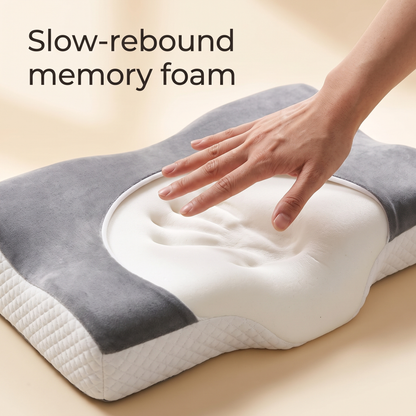 Linnea Raised Contour Pillow for Bedrooms with Memory Foam