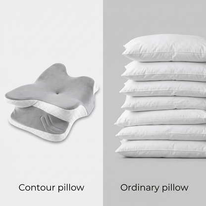 Linnea Raised Contour Pillow for Bedrooms with Memory Foam