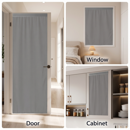 Elspeth Blackout Curtain for Bedrooms with Stick-On Fixing