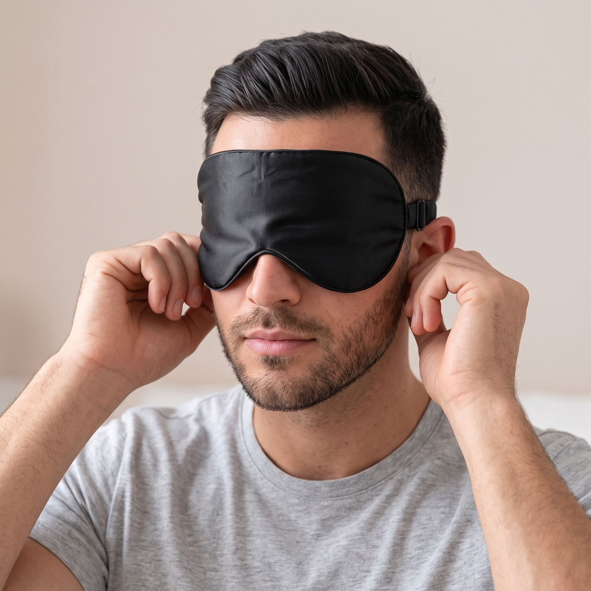 Ottoline Satin Sleep Mask for Travel with Adjustable Strap