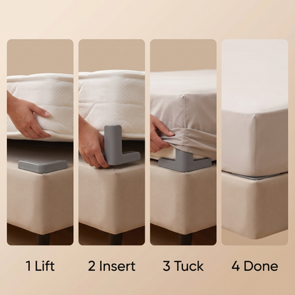 Peregrine Sheet Gripper Straps for Beds with Corner Clips