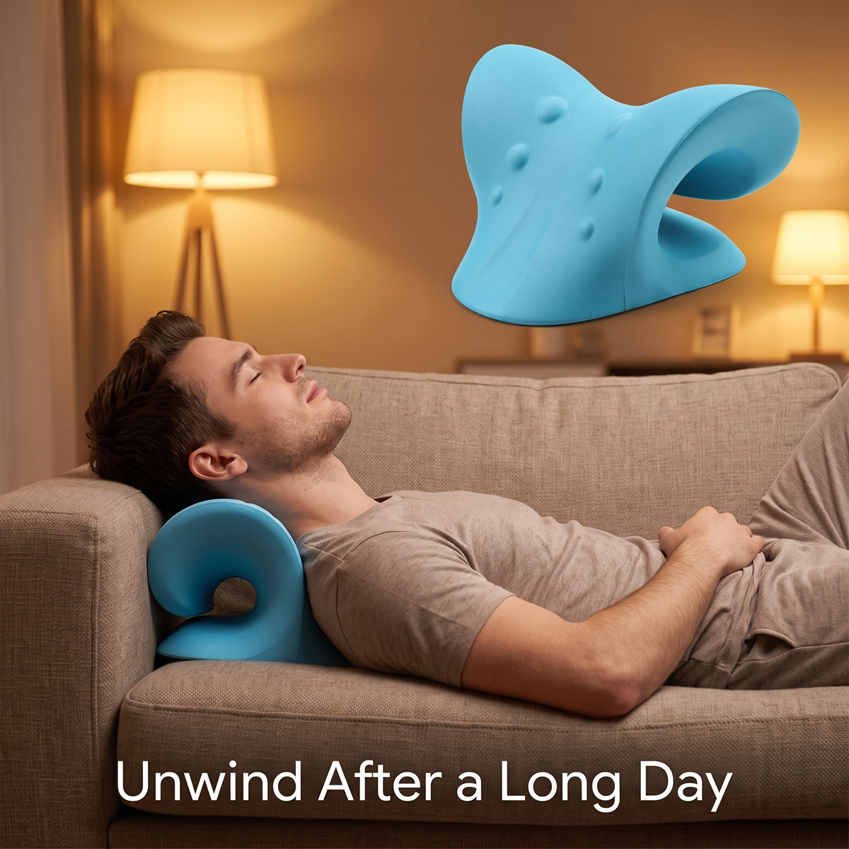 Winifred C-Shaped Support Pillow for Sofas with Memory Foam