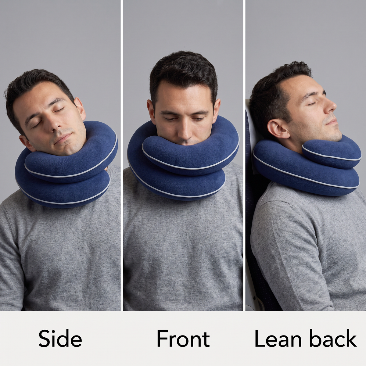 Atticus Travel Neck Pillow for Flights with Carry Case