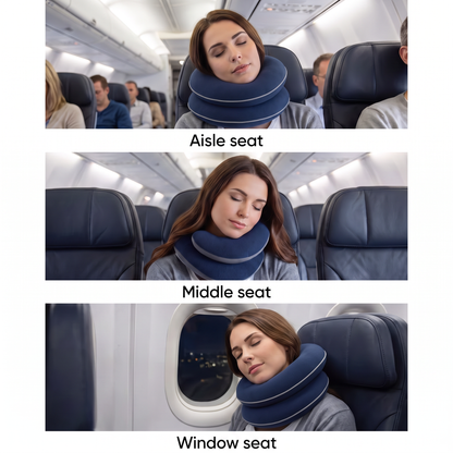 Atticus Travel Neck Pillow for Flights with Carry Case
