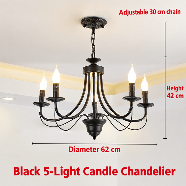 Ramona 5-light – 62 cm diameter, 42 cm high