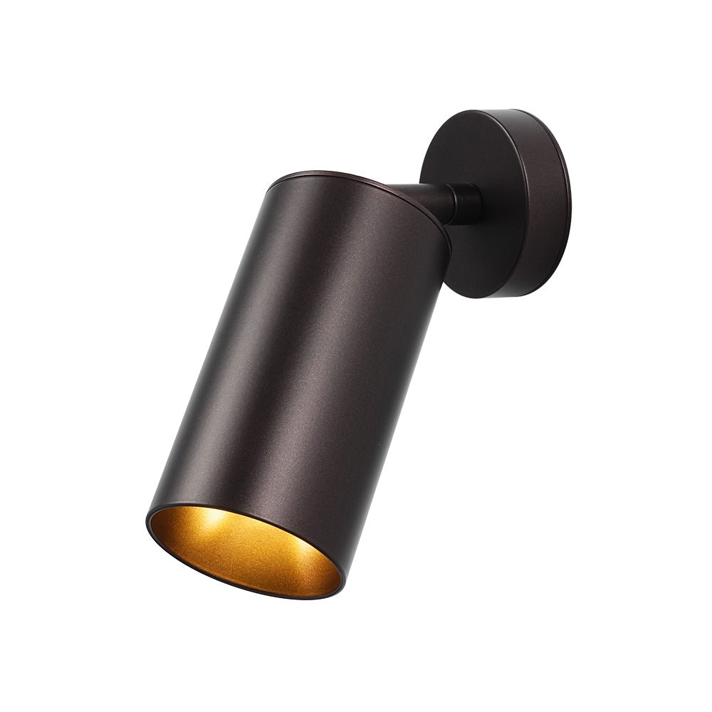 Remy adjustable spot ceiling light – in black on white