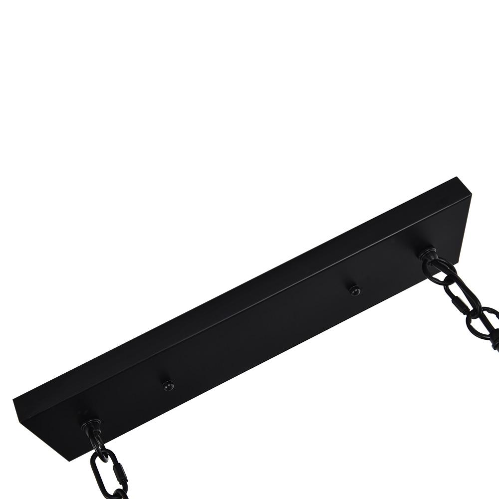 Lysander linear chandelier – mounting bar close-up