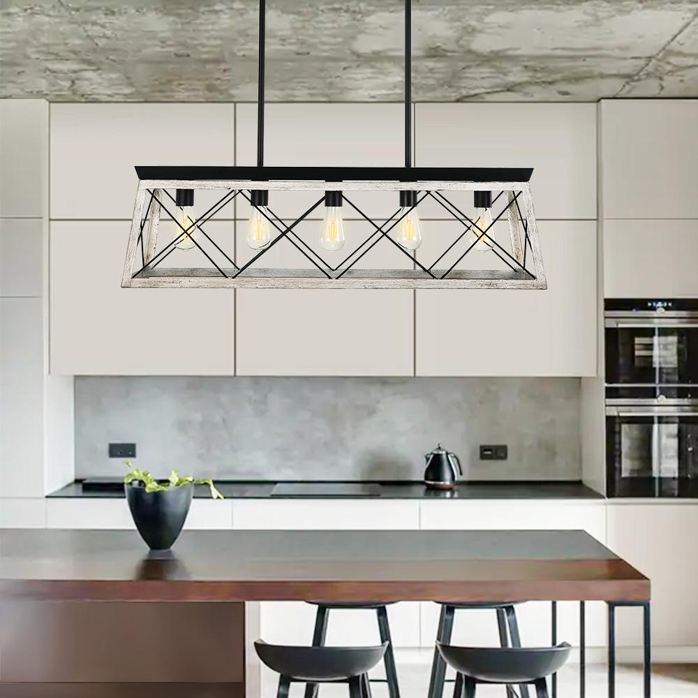 Lysander linear chandelier – over a kitchen island