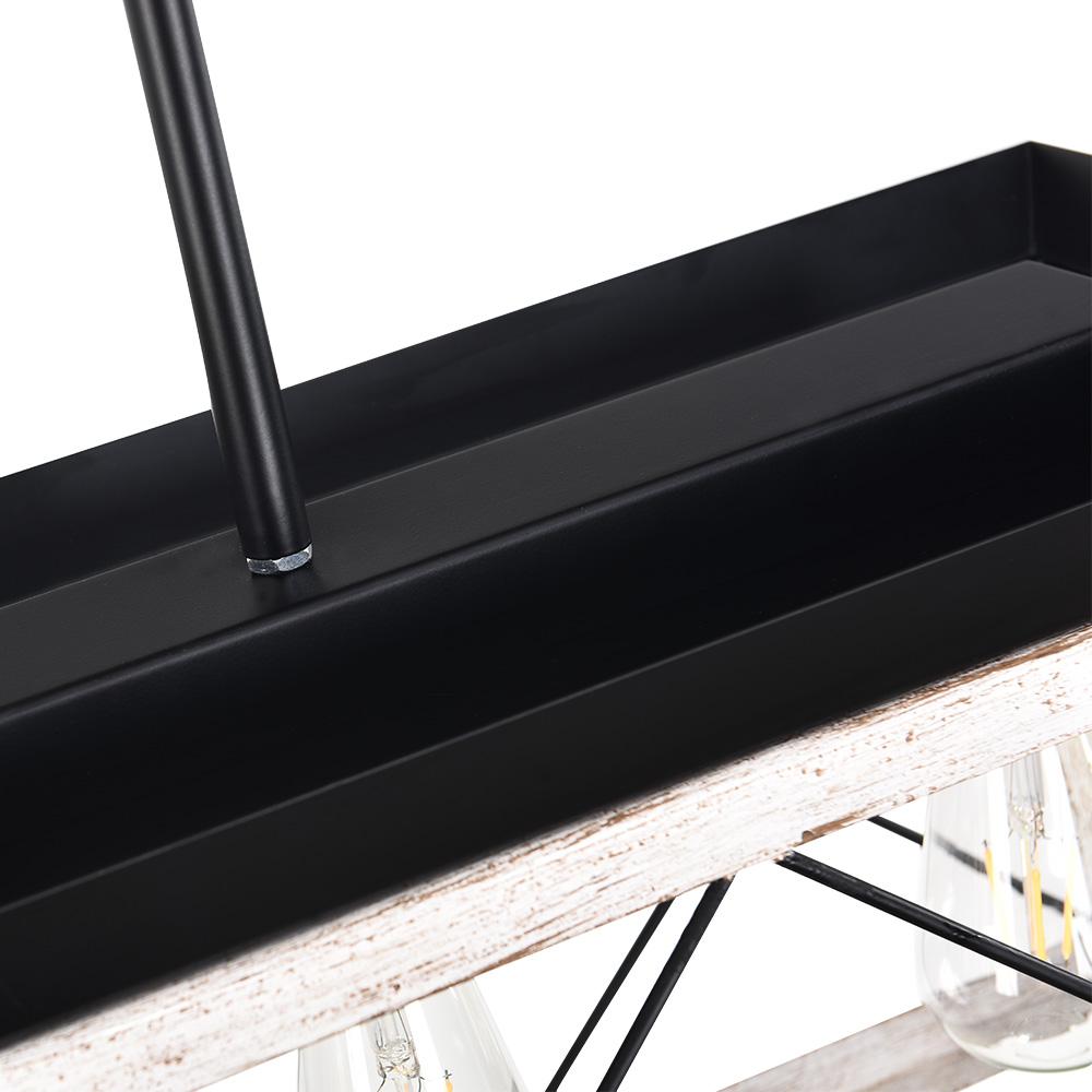 Lysander linear chandelier – canopy plate close-up