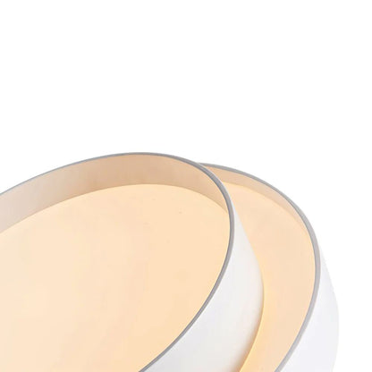 Close-up of the Aurora overlapping rings and frosted diffuser
